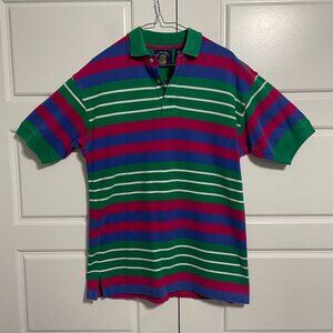 Vintage Gant Rugby Shirt Mens Large Heavy Cotton Short Sleeve Polo 90s Salty Dog